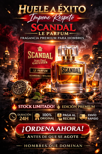 SCANDAL LE PARFUM - Fragancia Para Hombres Con Presencia 30ML