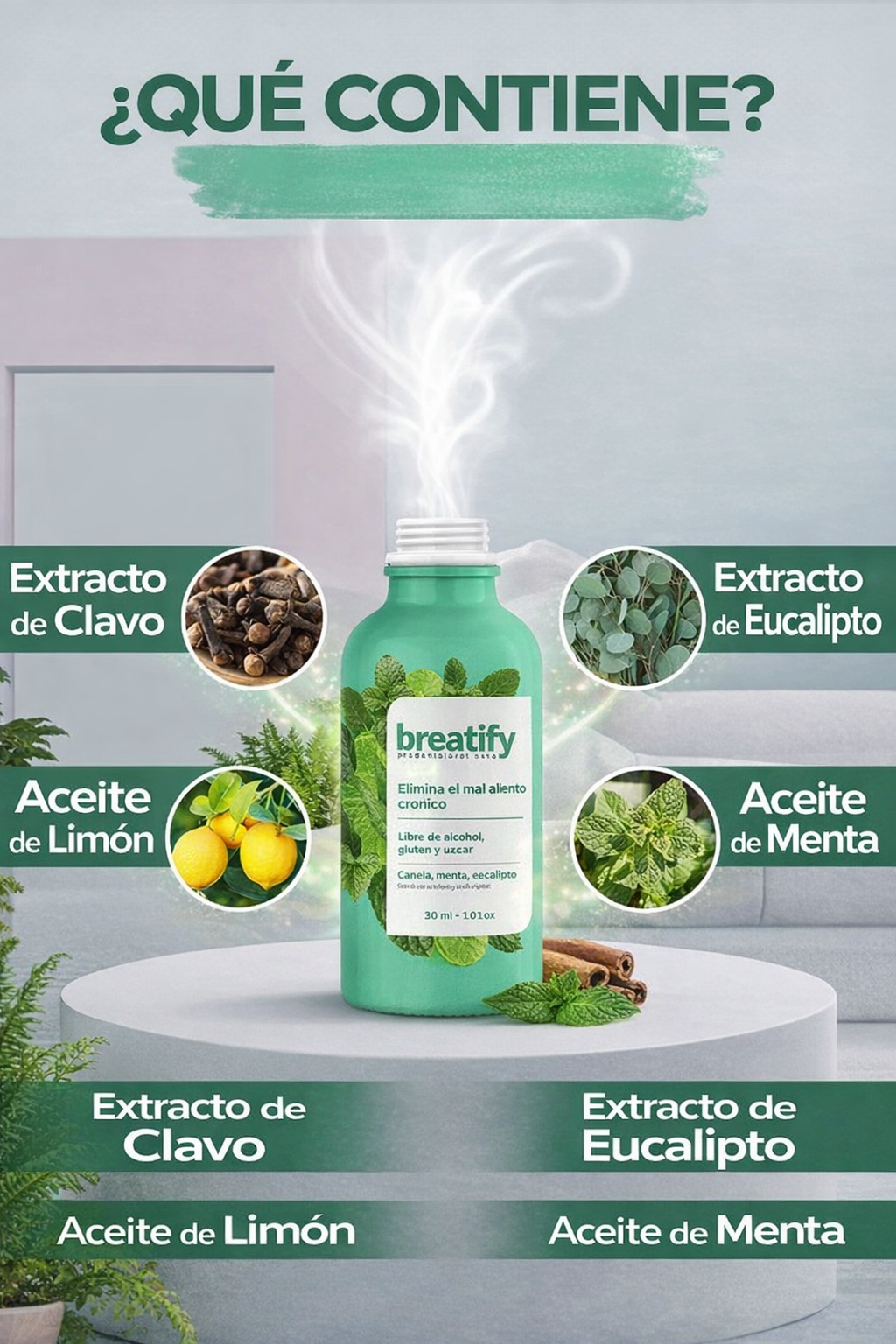 BREATIFY - Serum eliminador de mal olor bucal