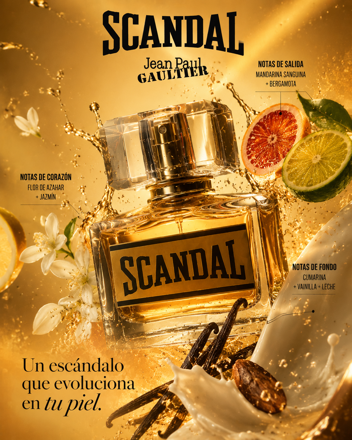 SCANDAL LE PARFUM - Fragancia Para Mujeres Con Presencia 30ML
